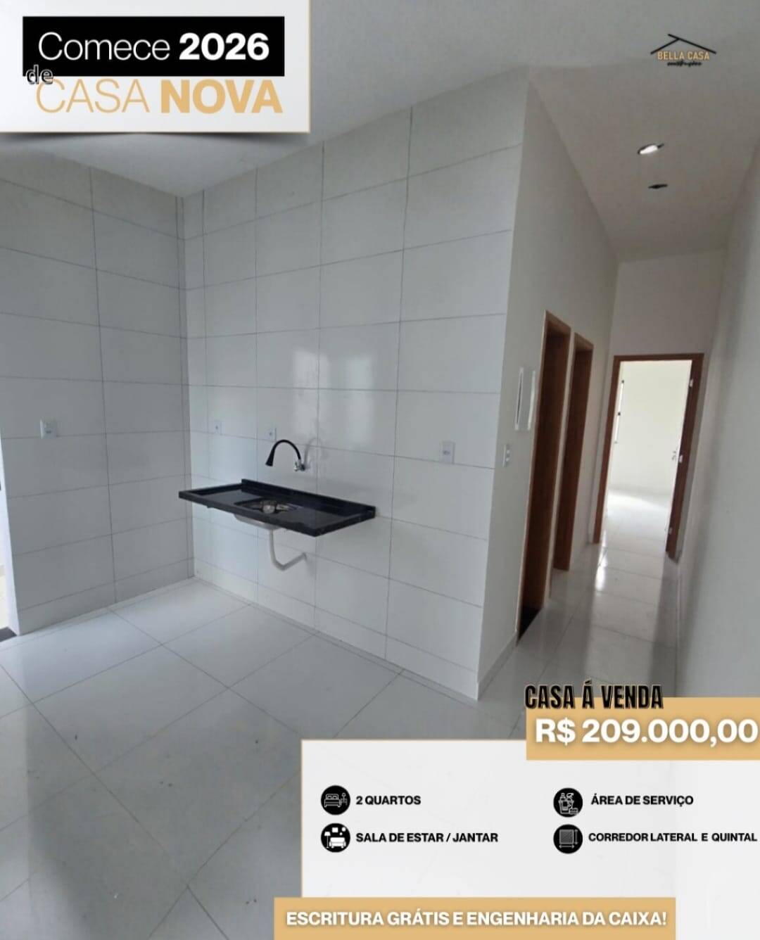 Casa, 2 quartos, 52 m² - Foto 5