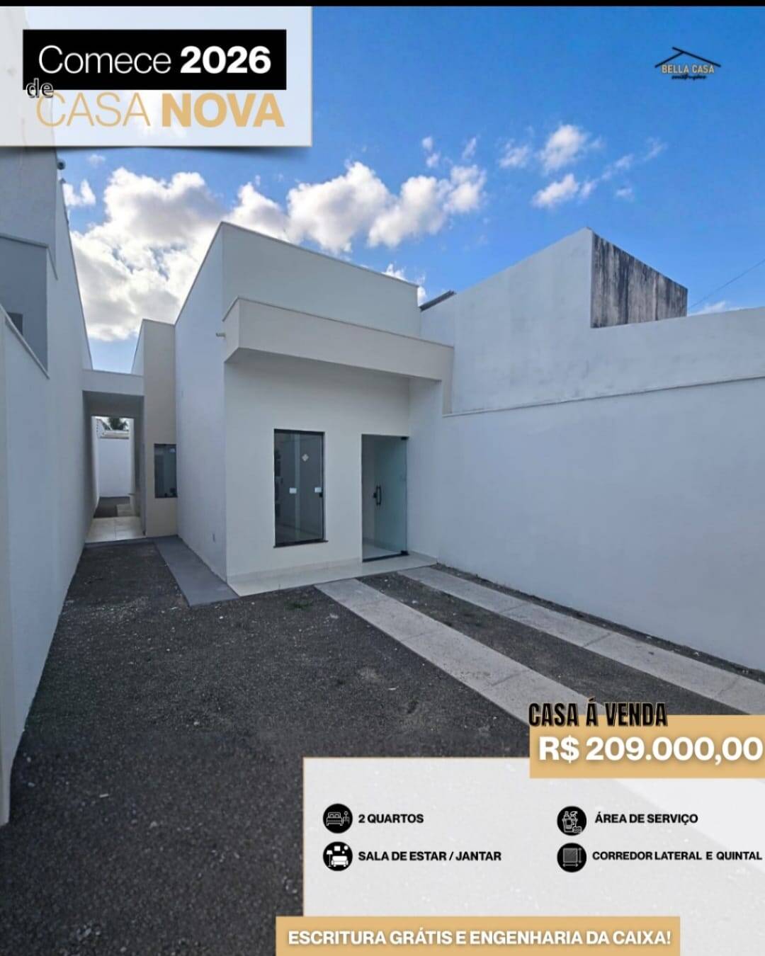 Casa, 2 quartos, 52 m² - Foto 2
