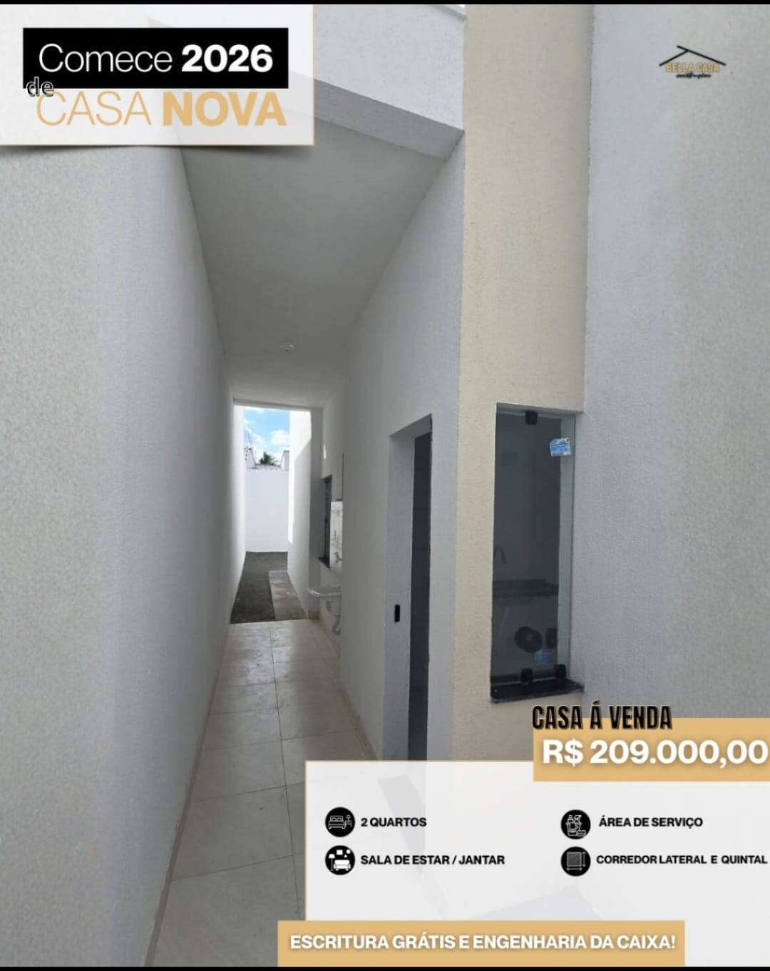 Casa, 2 quartos, 52 m² - Foto 3